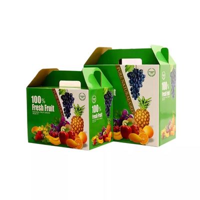 L'emballage de fruit de CMYK enferme dans une boîte la boîte ondulée faite sur commande à fruit