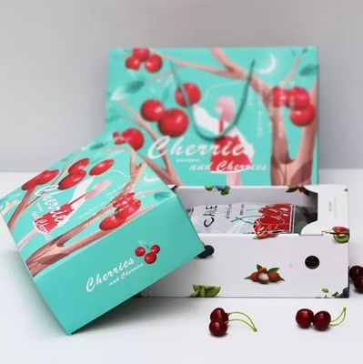 Boîtes en carton végétales écologiques de fruit CMYK/couleur de Pantone