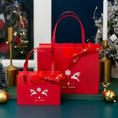 L'OIN de boîte-cadeau de carton de Noël de PMS a enduit la boîte de Noël ondulée de papier
