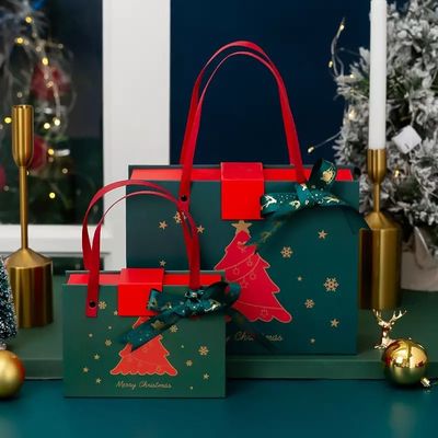 L'OIN de boîte-cadeau de carton de Noël de PMS a enduit la boîte de Noël ondulée de papier