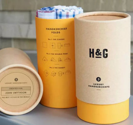 Boîte de empaquetage réutilisée de tube de papier des cylindres 600GSM 900GSM emballage de carton