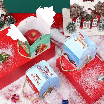 Couleur multi de luxe des boîte-cadeau 10*10*10cm de sucrerie de vacances de carton