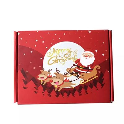 Advent Calendar Christmas Cardboard Gift enferme dans une boîte l'impression gravante en refief