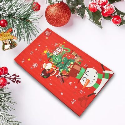 L'OIN de Noël de boîte-cadeau de carton de surprise de compte à rebours a délivré un certificat