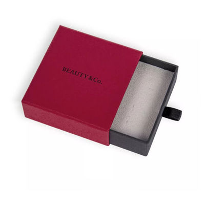 Boîte-cadeau de collier de velours d'unité centrale de marque de distributeur, boîte-cadeau de luxe d'emballage de bijoux
