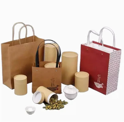 Cylindre de boîtes à thé de carton de catégorie comestible avec des services d'ODM d'OEM