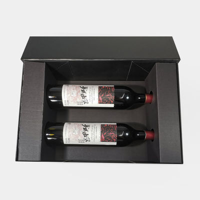 Revêtement imprimant l'emballage recyclable de carton de vin de boîte-cadeau de bouteille de vin