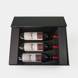 Revêtement imprimant l'emballage recyclable de carton de vin de boîte-cadeau de bouteille de vin