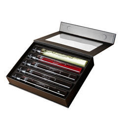 Boîte-cadeau brillants CMYK Champagne Gift Box Packaging de bouteille de vin de stratification