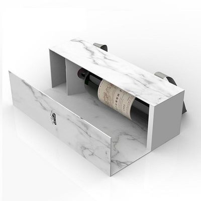 Boîte-cadeau de whisky d'alcool de Champagne finition brillante/mate de stratification