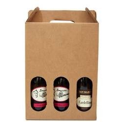Pantone colore des boîte-cadeau de bouteille de vin déjouent emboutissant le vernissage