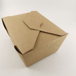 Boîte de papier jetable sulfurisée ISO9001 à nourriture de boîte faite sur commande à emporter d'emballage alimentaire